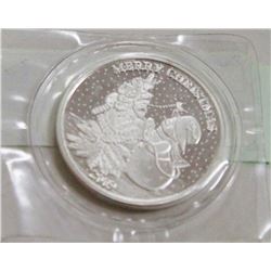 ONE TROY OUNCE SILVER BULLION COIN SANTA