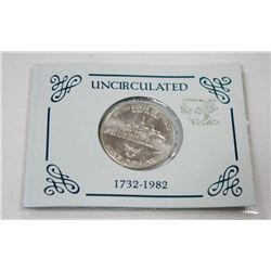 .40 TROY OZ 1982 UNCIRCULATED USD HALF DOLLAR