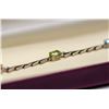 Image 2 : 10 KT WHITE GOLD SEMI PRECIOUS GEMS BRACELET 7”