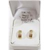 Image 1 : 10 KT GOLD HALF HOOP EARRINGS