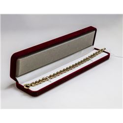 HEAVY 32 G 10K SOLID GOLD BRACELET 9”