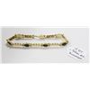 Image 1 : 14 KT GOLD WITH INLAY BRACELET 8"