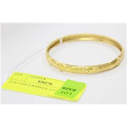 23 KT GOLD BANGLE 12 GRAMS