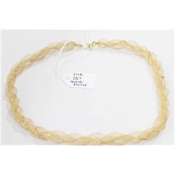 10 KT GOLD MESH TWIST NECKLACE 18”