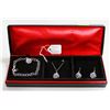 Image 1 : MACYS 925 SILVER NECKLACE, EARRINGS BRACELET SET