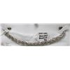 Image 1 : 14 KT WHITE GOLD BRAIDED BRACELET 7.5"