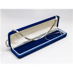 925 SILVER HERRINGBONE 24” NECKLACE & BRACELET 7"