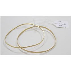 10 KT GOLD 2 BANGLE SET