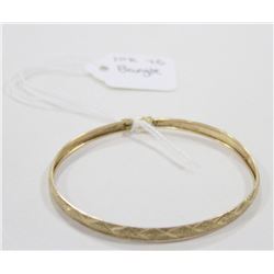 10 KT YELLOW GOLD BANGLE
