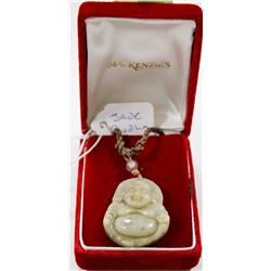VINTAGE JADE BUDDHA NECKLACE