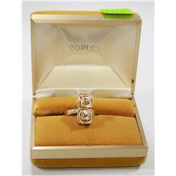 14 KT GOLD RING WITH DIAMONDS DESIGNER