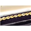Image 2 : 14 KT GOLD AND CITRINE BRACELET 7.5”