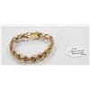 Image 1 : 10 KT GOLD BRAIDED BRACELET 7.5"