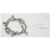 Image 1 : 925 SILVER BRACELET SET 7", BALL LINK WITH CHARM