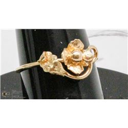 18 KT GOLD FLORAL RING
