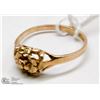 Image 2 : 10 KT GOLD FLORAL RING SIZE 4.25