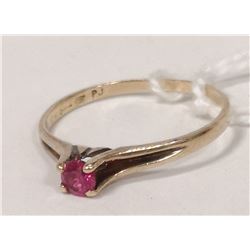 10K RUBY AND DIAMOND RING SIZE 7