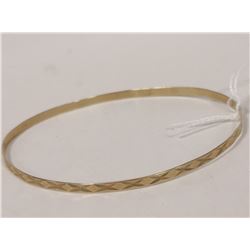 10 KT GOLD ENGRAVED BANGLE