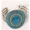 Image 1 : SILVER AND TURQUOISE BRACELET
