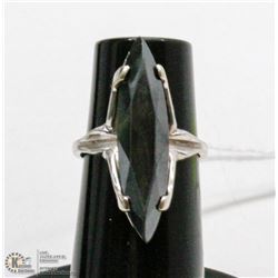 10 KT WHITE GOLD RING WITH ALASKAN DIAMOND