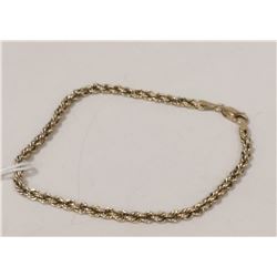 10 KT ROPE BRACELET 8”