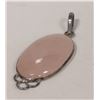 Image 1 : VINTAGE SILVER AND ROSE QUARTZ PENDANT
