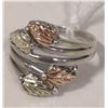 Image 1 : TWO TONE SILVER AND GOLD RING