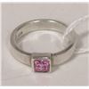 Image 1 : 925 SILVER RING WITH PINK CUBIC