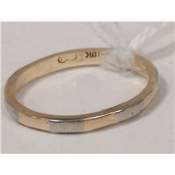 14KT 18KT TWO TONE RING SIZE 5.25