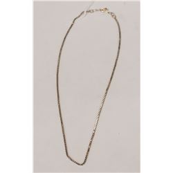 10 KT GOLD 17” BOX CHAIN 4G