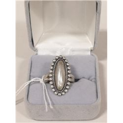 925 SILVER OVAL RING SIZE 7