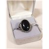 Image 1 : VINTAGE STERLING SILVER RING WITH ONYX STONE