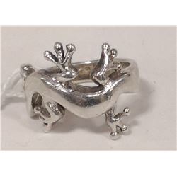 STERLING SILVER GHEKO RING SIZE 6.25