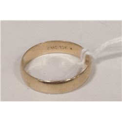 10 KT GOLD BAND SIZE 10.5