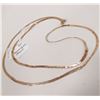 Image 1 : 14 KT GOLD 30” HERRINGBONE NECKLACE 10G