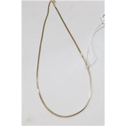 14 KT GOLD HERRINGBONE CHAIN 18”