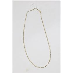 14 KT GOLD SINGAPORE CHAIN 18”
