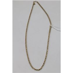 10 KT GOLD ROPE CHAIN 16”
