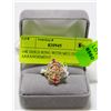 Image 1 : 14K GOLD RING WITH MULTI STONE ARRANGEMENT