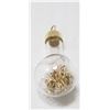 Image 1 : GLASS PENDANT WITH GOLD FLAKES