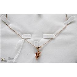 PURE GOLD NUGGET ON 10K GOLD CHAIN 20"