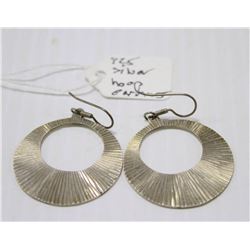 925 SILVER LARGE HOOP EARRINGS