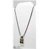 Image 1 : 925 STERLING SILVER AND DIAMOND PENDANT ON ROPE