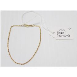 10 KT GOLD BRACELET 7”