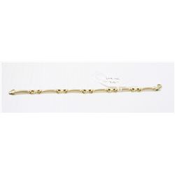 10 KT YELLOW GOLD LINK BRACELET 7.5”