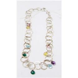 925 STERLING SILVER HOOP NECKLACE