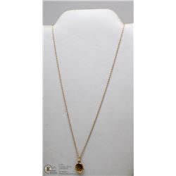 BIRKS 10 KT GOLD CHAIN AND LOCKET 20”