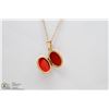Image 2 : BIRKS 10 KT GOLD CHAIN AND LOCKET 20”
