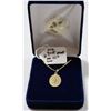 Image 1 : 10 KT GOLD GOLF PENDANT ON 22” BOX CHAIN