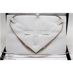 16” SILVER NECKLACE W MATCHING BRACELET